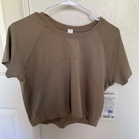 Lululemon Swiftly Tech Cropped short sleeve size 14 - Picture 3 of 5